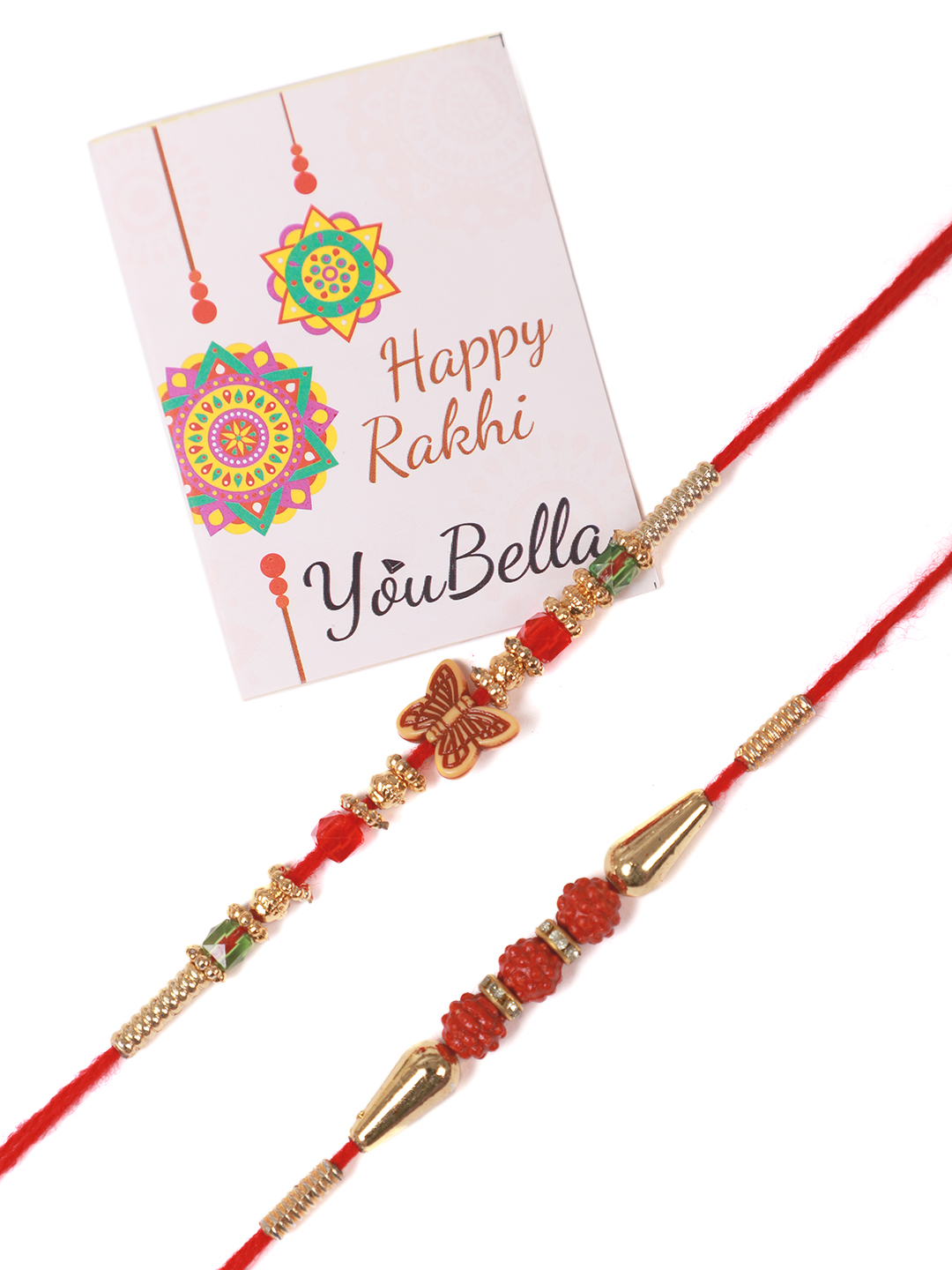 YouBella Rakhi Combo for Brother (Multi-Colour) (YBRK_72)